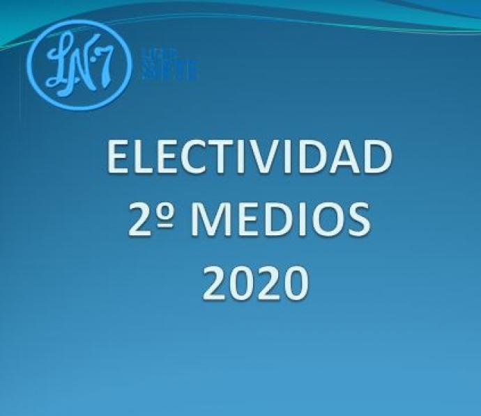 ELECTIVIDAD 2º MEDIOS 2020