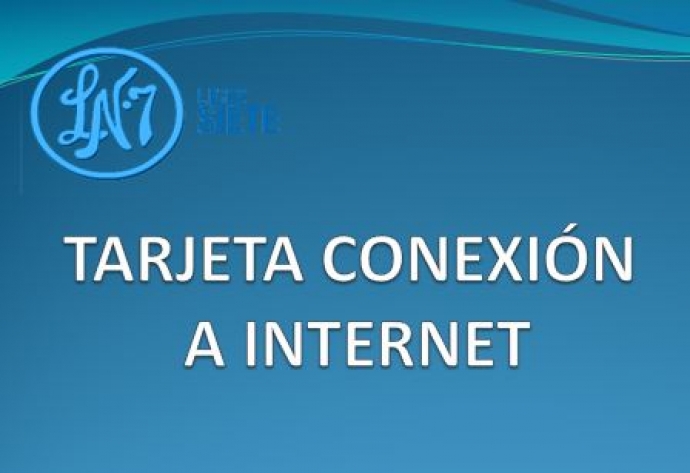 TARJETA CONEXIÓN A INTERNET