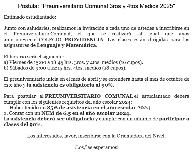 preuniversitario