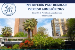 Inscripción PAES regular proceso admisión 2027