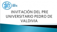 INVITACIÓN PRE UNIVERSITARIO PEDRO DE VALDIVIA